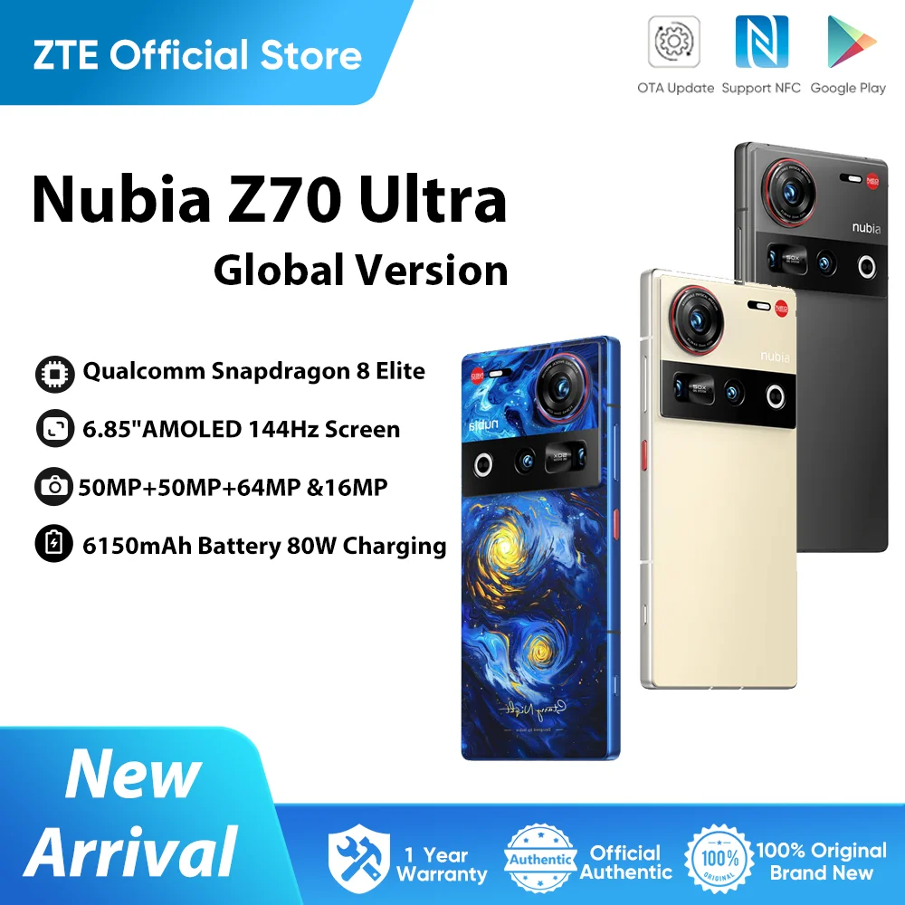 New Nubia Z70 Ultra Global Version 6.85