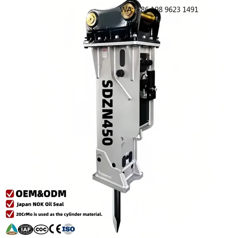 OEM Custom Silent Hydraulic Breaker Mini Excavator Demolition Attachment Professional Construction Breaking Equipment