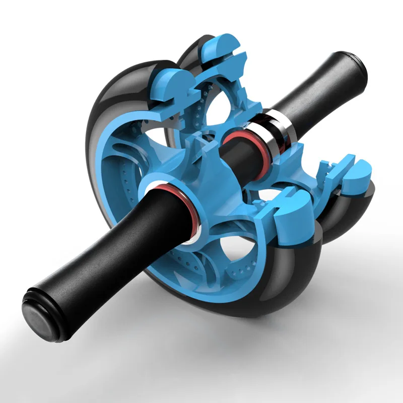 Premium ABS Metal Bearing Double Wheels Roller Coaster Belly Exercise Strength Training Gym Fitness