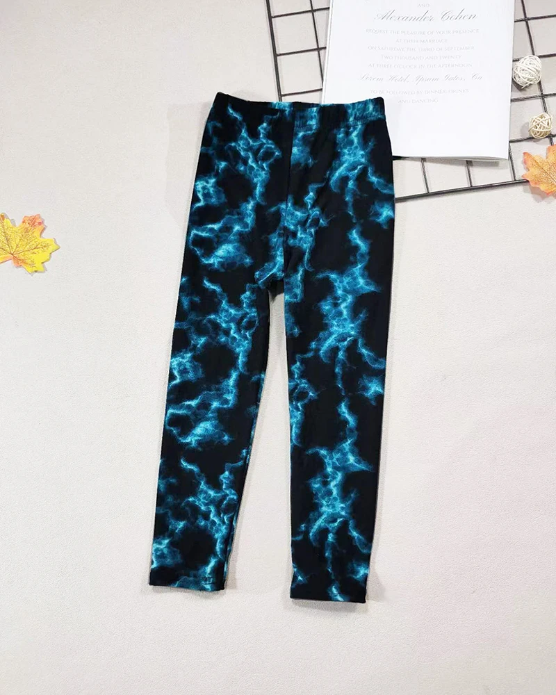 Mädchen Leggings Mode Cartoon Enge Hosen Frühling und Herbst Baby Mädchen Slim Fit Blumen Leggings Sommer Kinder Hosen – Detail 37