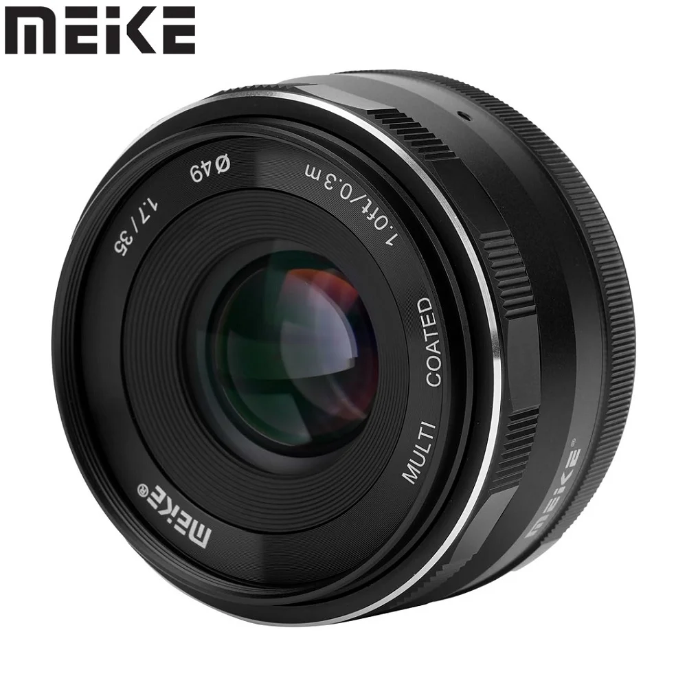 MEIKE 35mm f1.7 X-Mount Manual Focus Lens for Fujifilm X-T1 X-T10 X-T2 X-T20 X-T3 X-T4 X-T100 X-T200 X-T30 X-PRO02 XS10 XS20