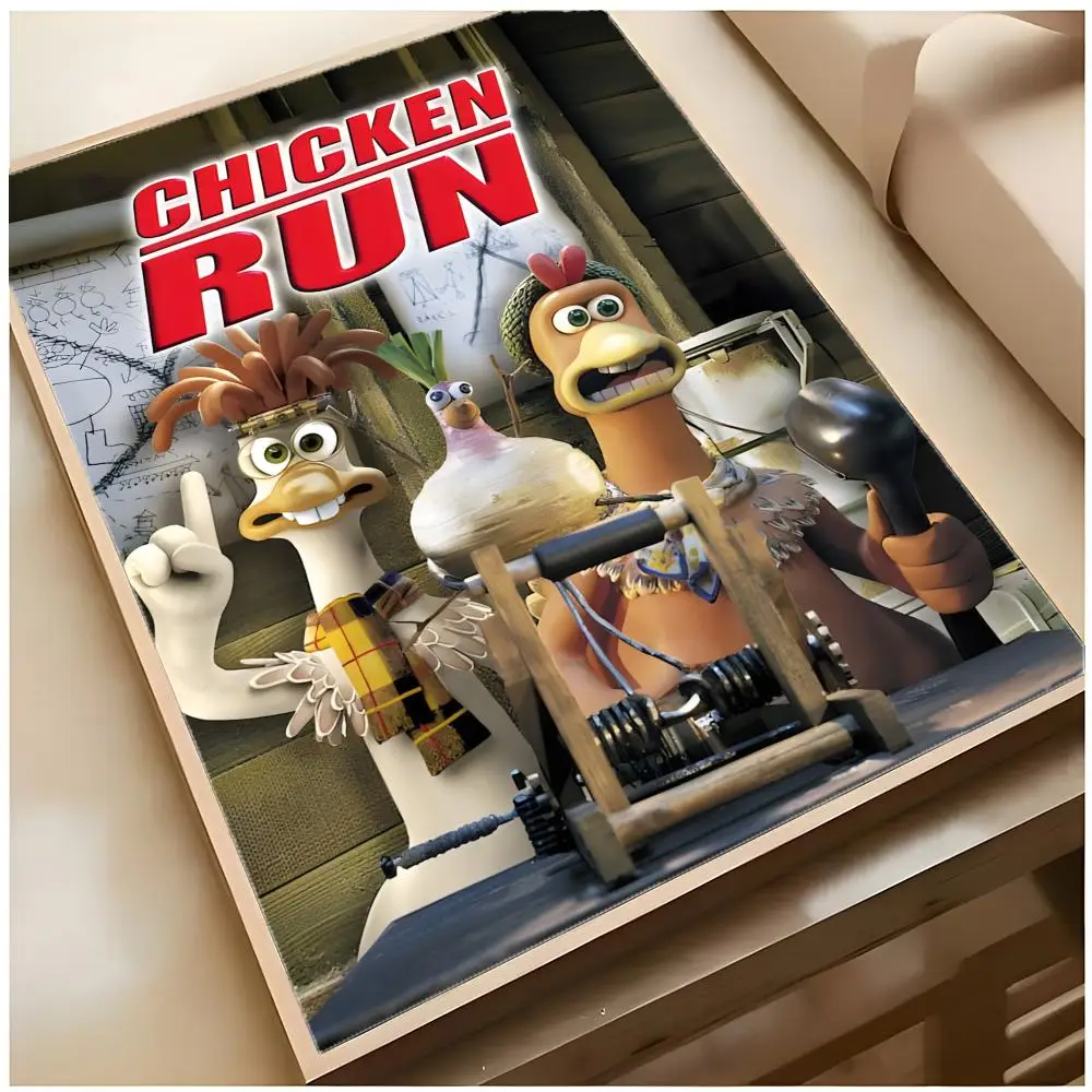 Funny Stop-Motion Cartoon C-Chicken Run Poster Top-tier Indoor room Decor Art & Household Decoration Presents