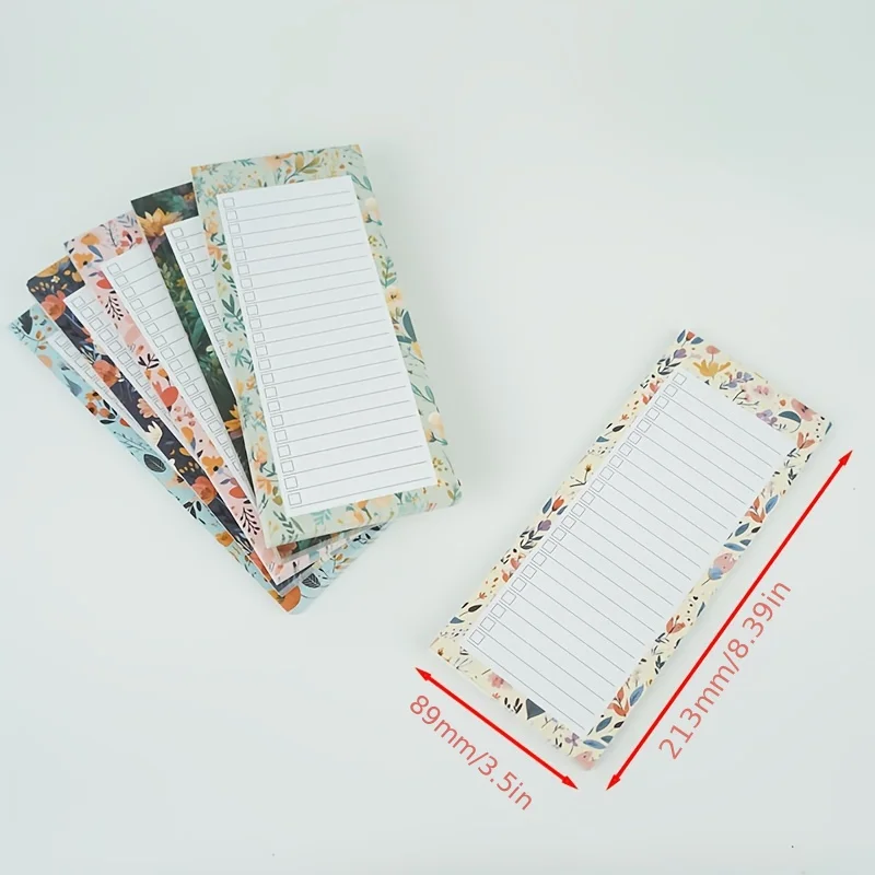A Magnetic Shopping List Pad - 50 Tear-Off Sheets, Suitable for Refrigerators And Notebooks