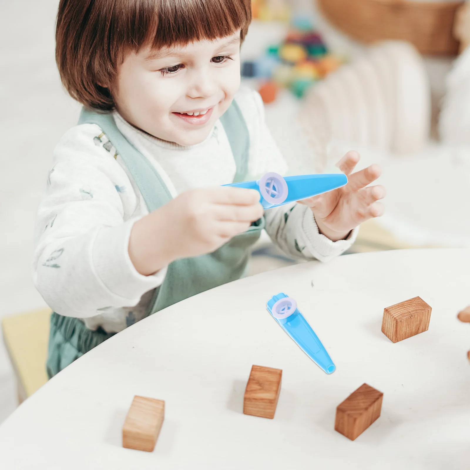 

10 Pcs Kazoos Kids Toy Musical Instrument Plastic Flute Funny Kazoo Toddler Baby Educational Plaything Children Smooth Surface