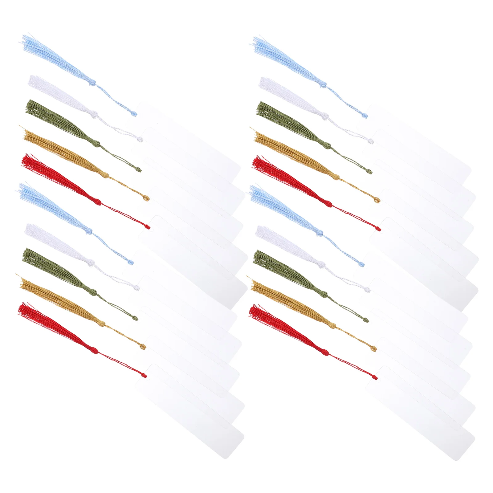 

1 Set Acrylic Bookmark Blanks Clear Transparent Diy Page Markers With Colorful Tassels For Crafting School Reading Gifts Student