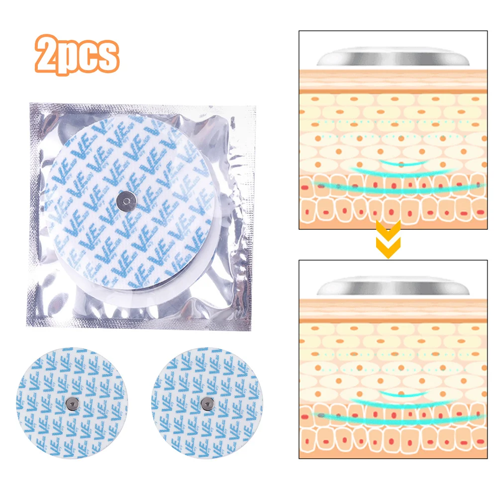 2Pcs Professional Sport Body Electrode Massage Patch Liposuctio Accessories Gel Paste Burning Body Shaping Slimming Massage