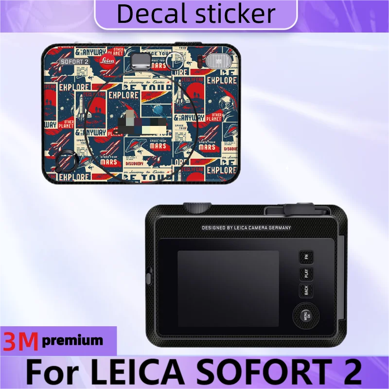 For LEICA SOFORT 2 Camera Lens Skin Anti-Scratch Protective Film Body Protector Sticker