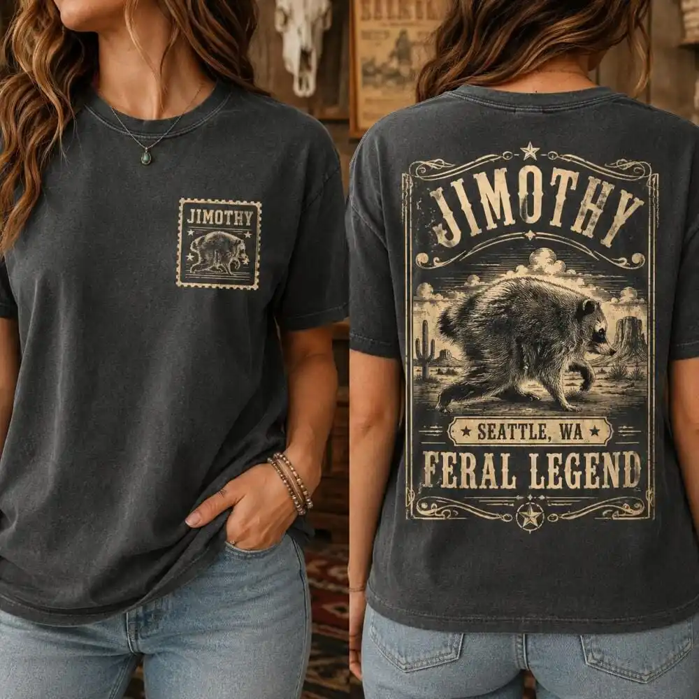 Jimothy Raccoon Viral Shirt, Cute Raccoon, Famous Seattle Raccoon T-Shirt, Short King Jimothy Tee. Cute Trash Panda Shirt