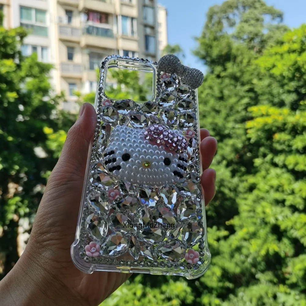 Hello Kitty Strass-Hülle für ZTE Blade V50 Vita V50 Design V60 V70 V80 Design Axon 50 Lite 60 70 Z80 Z50Ultra A73 A54 A34 A35 – Detail 11