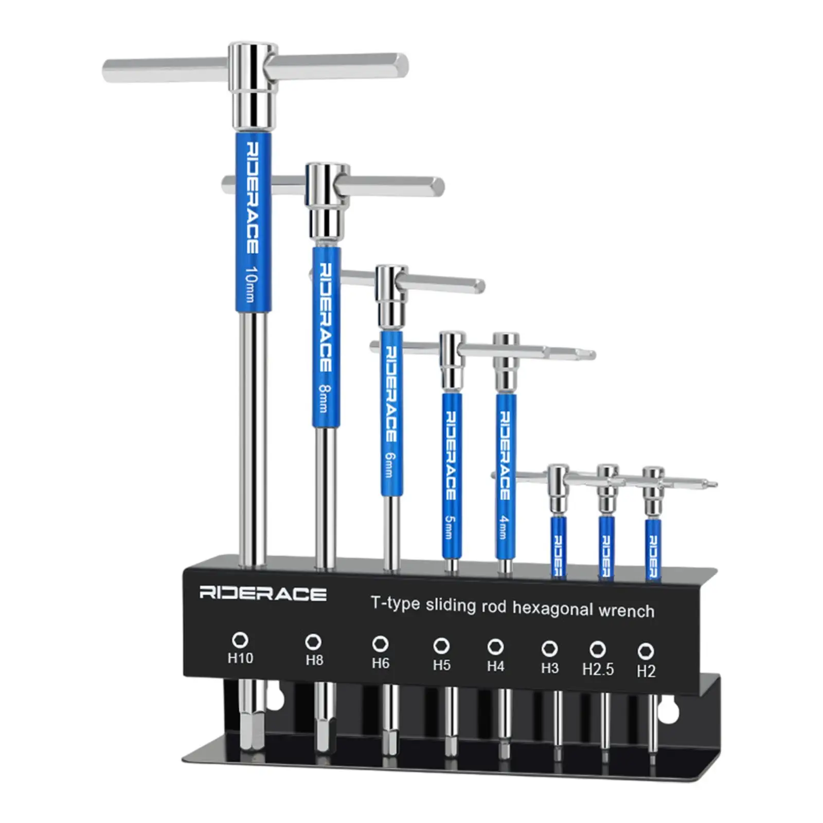 

T Handle Hex Wrench Set Hex Key Nonslip 2/2.5/3/4/5/6/8/10mm Versatile Portable Metric Professional Allen Wrench Sliding