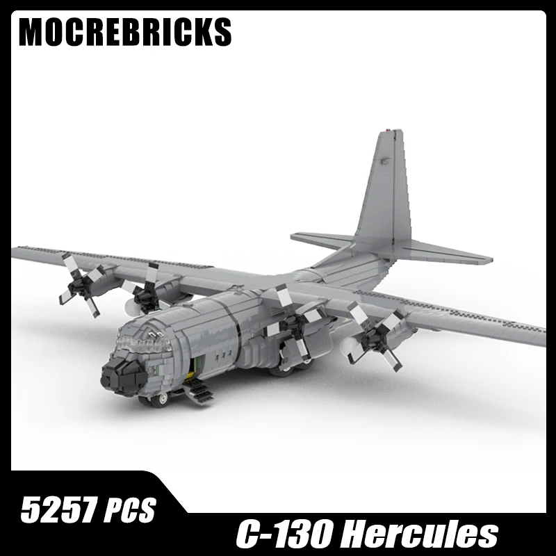 

MOC Military Series C-130 Hercules Transport Aircraft DIY Bricks Building Blocks Model Toys For BoyGirl Birthday Cirthday Gifts