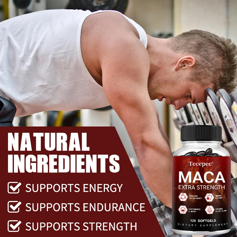 كبسولات ماكا - تعزز الطاقة والقدرة على التحمل، مضادات الأكسدة، تعزز الدورة الدموية، الجهاز المناعي، تحسين المزاج، 120 كبسولة #1