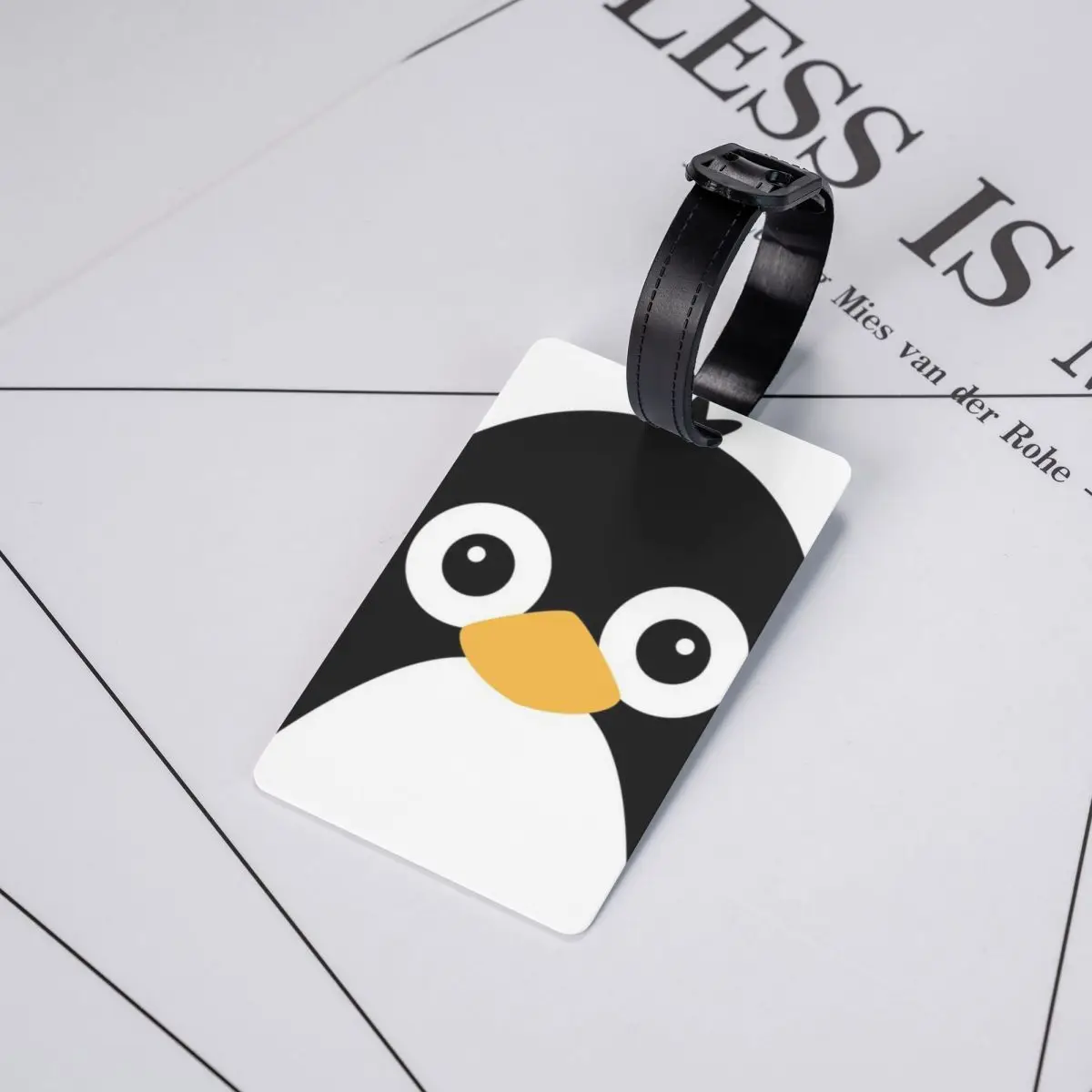 

Cute Vector Penguin Luggage Tags Suitcase Accessories Travel Baggage Boarding Tag Label Holder ID Name Address