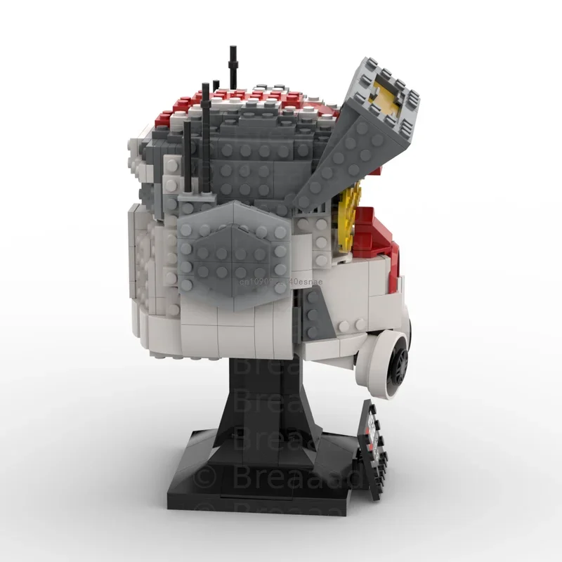 Moc 553pcs Star Battle Bad Batch Tech Helmets Model Building Blocks Bricks Diy Education Assembly Toys For Kids Christmas Gifts