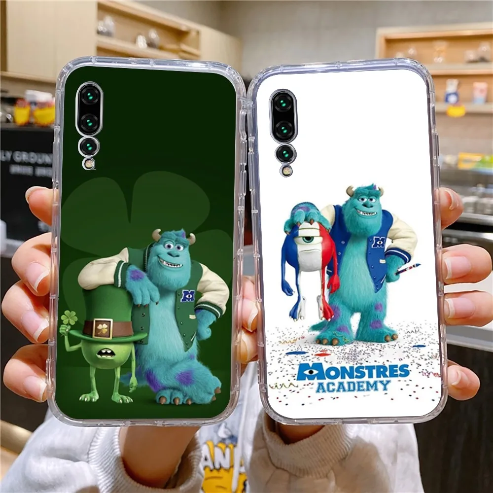 M-Monsters I-Inc Black Phone Case For Xiaomi 11 Redmi Note 11 5G 8T 9A 9 10T Note8Pro Note9 12SUltra Transparent Case