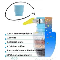 Robinet domestique filtre à eau rétractable rotatif anti-éclaboussures petite douche pomme de douche universelle pour robinets ordinaires 4