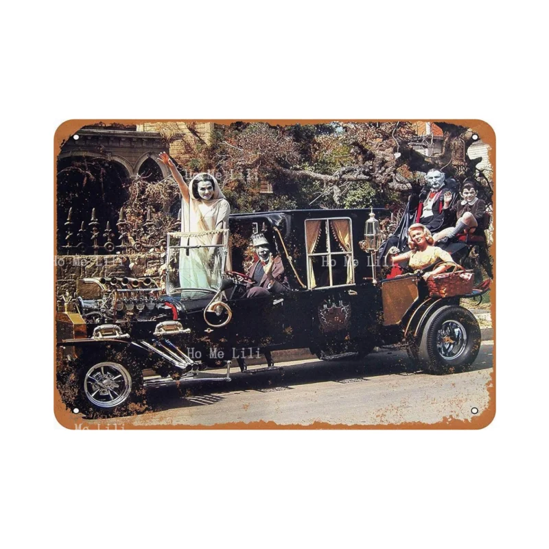 Paboe Metal Sign Munsters Koach Comic Vintage Decorative Tin Sign Home Wall Decor