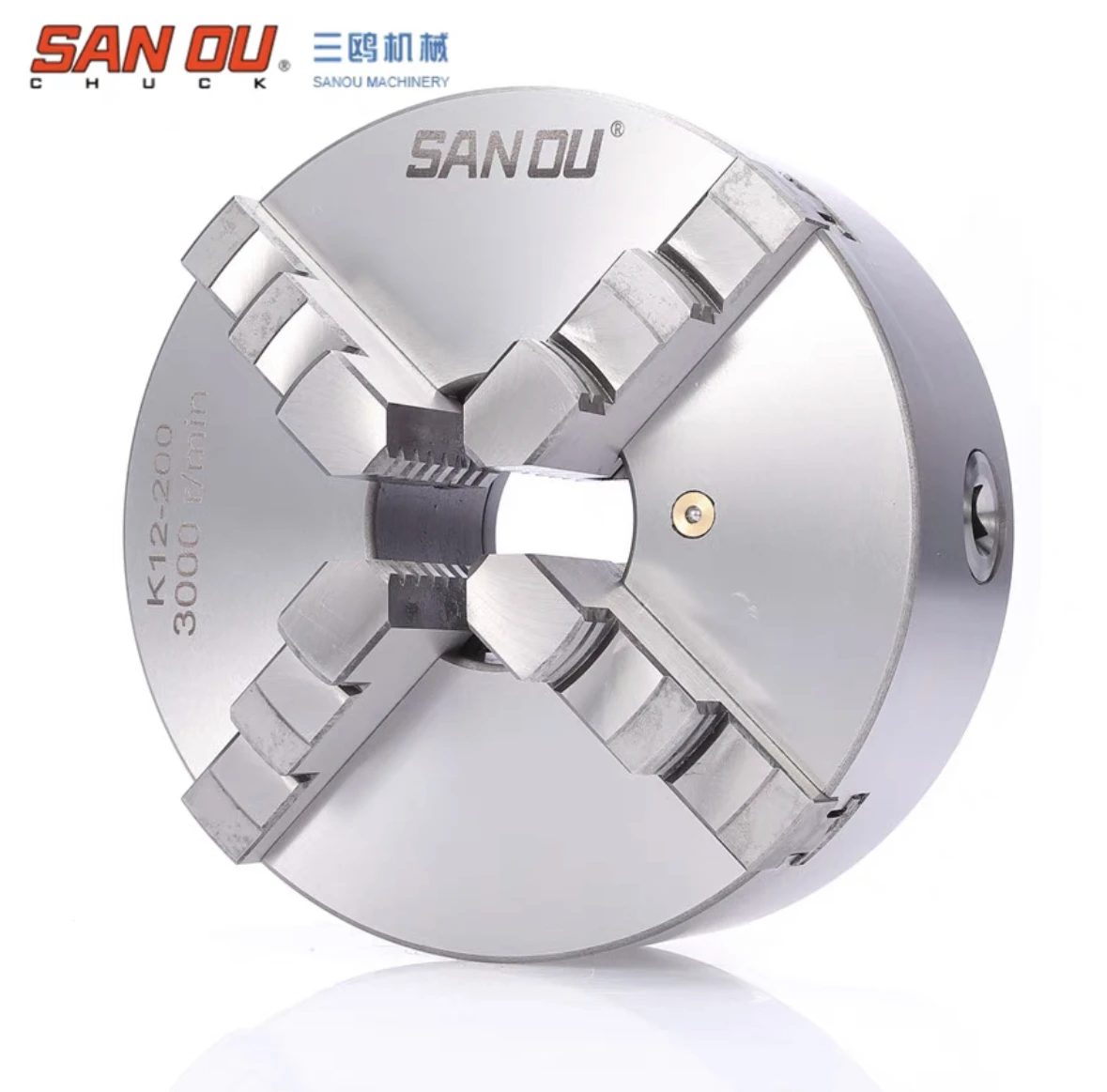 4 Jaw Self-centering Steel Chuck 160mm Manual Precision 0.02mm CNC Lathe Faceplate Model K12 160