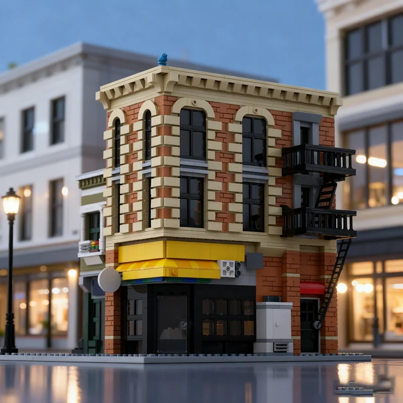 2355pcs MOC Corner Deli Grocery Modular Streetscape Model Building Blocks Construction Festival Gifts Idea Education Toys Brick