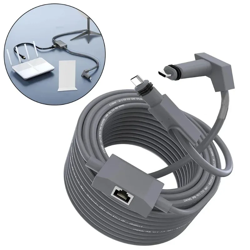 5-30m Cable For Starlink Gen 2 High-Speed Ethernet Cable For RJ45 2 In 1 Ethernet Adapter Network Data Transmission Spare Parts