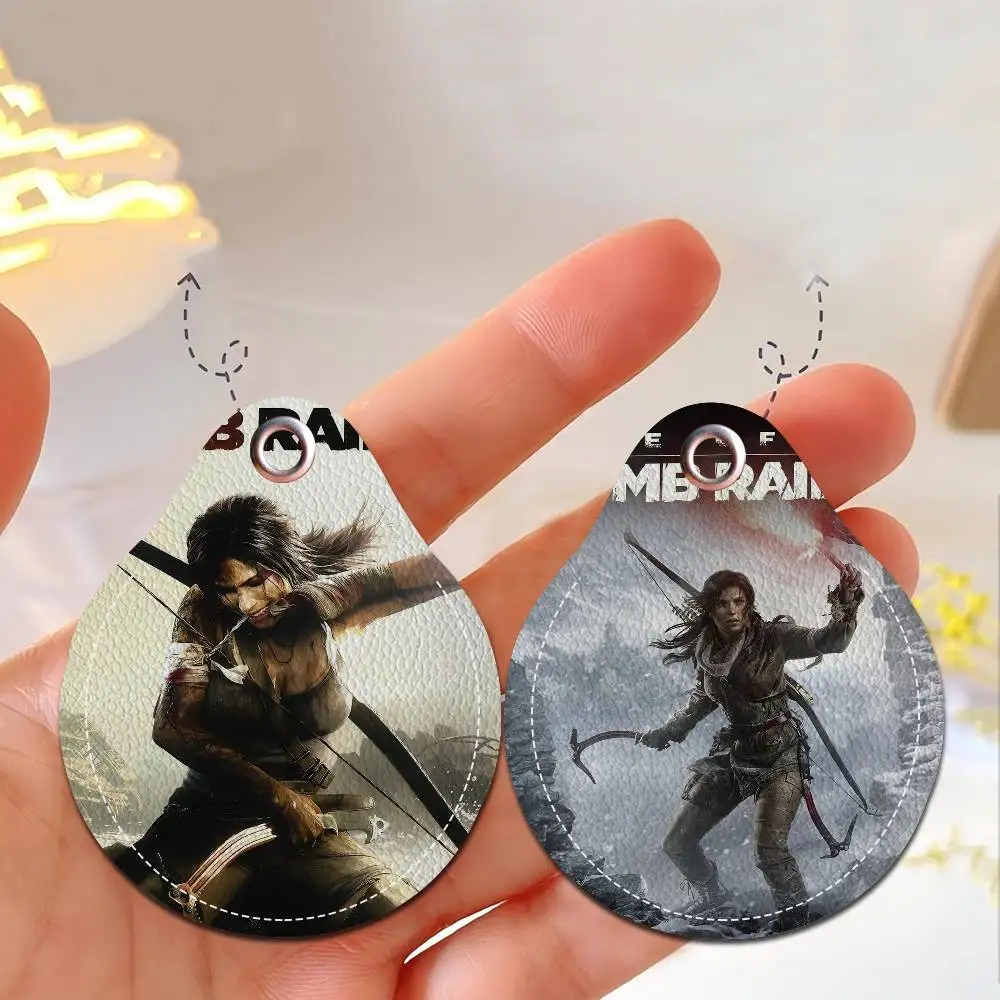 لارا كروفت تومب رايدر باب التحكم في الوصول المفاتيح فندق الأسرة مفاتيح الوصول الغطاء الواقي بطاقة الهوية العلامات الموجودة في قاعدة المفتاح