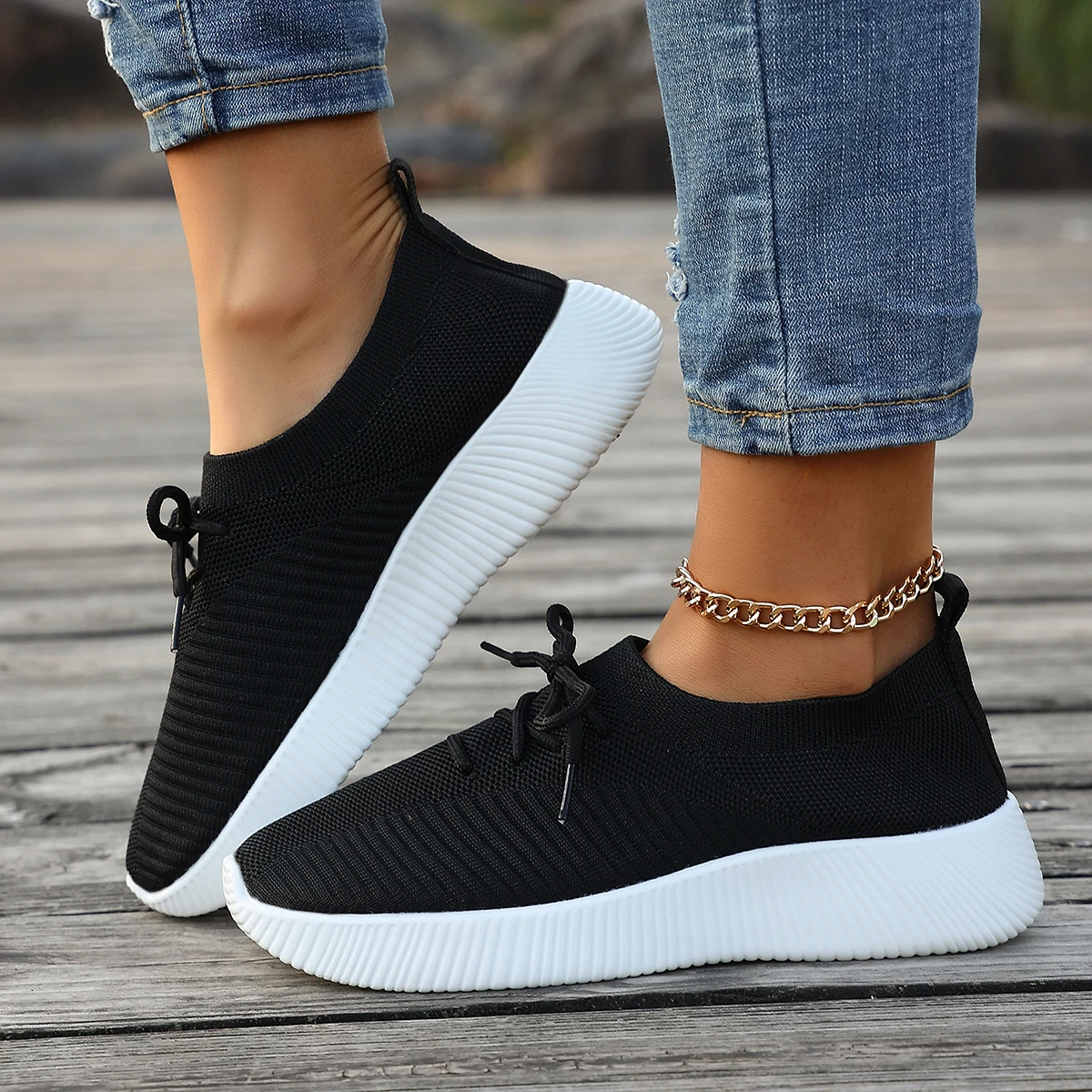 

Женские повседневные легкие дышащие спортивные кроссовки 2026 Весна-Осень Новинка Универсальные беговые кроссовки Zapatos De Mujer Tenis Jeans