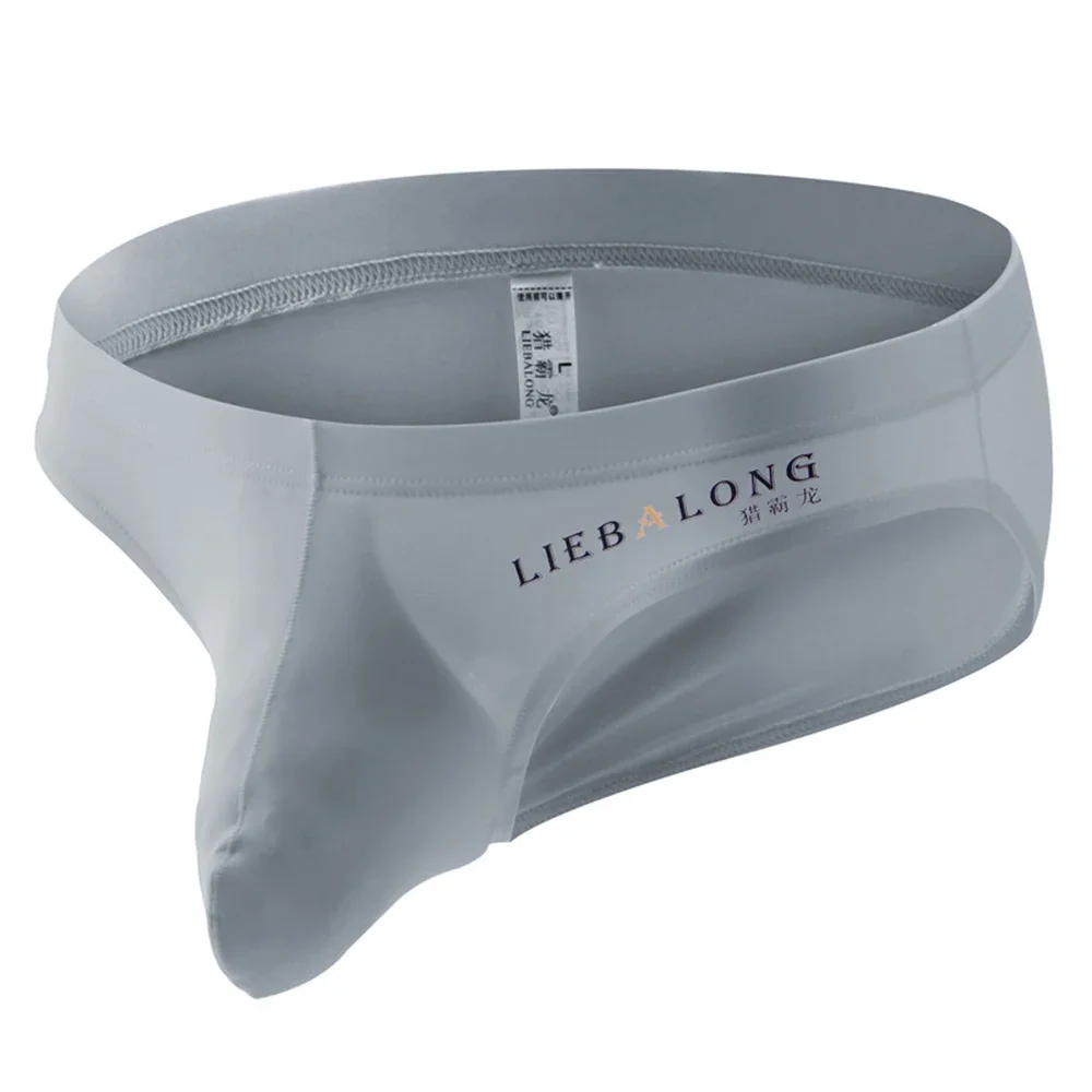 

Seamless bulge pouch men's underwear underpants, low rise briefs, stretchy fabric, available in black/white/gray, sizes M 3XL