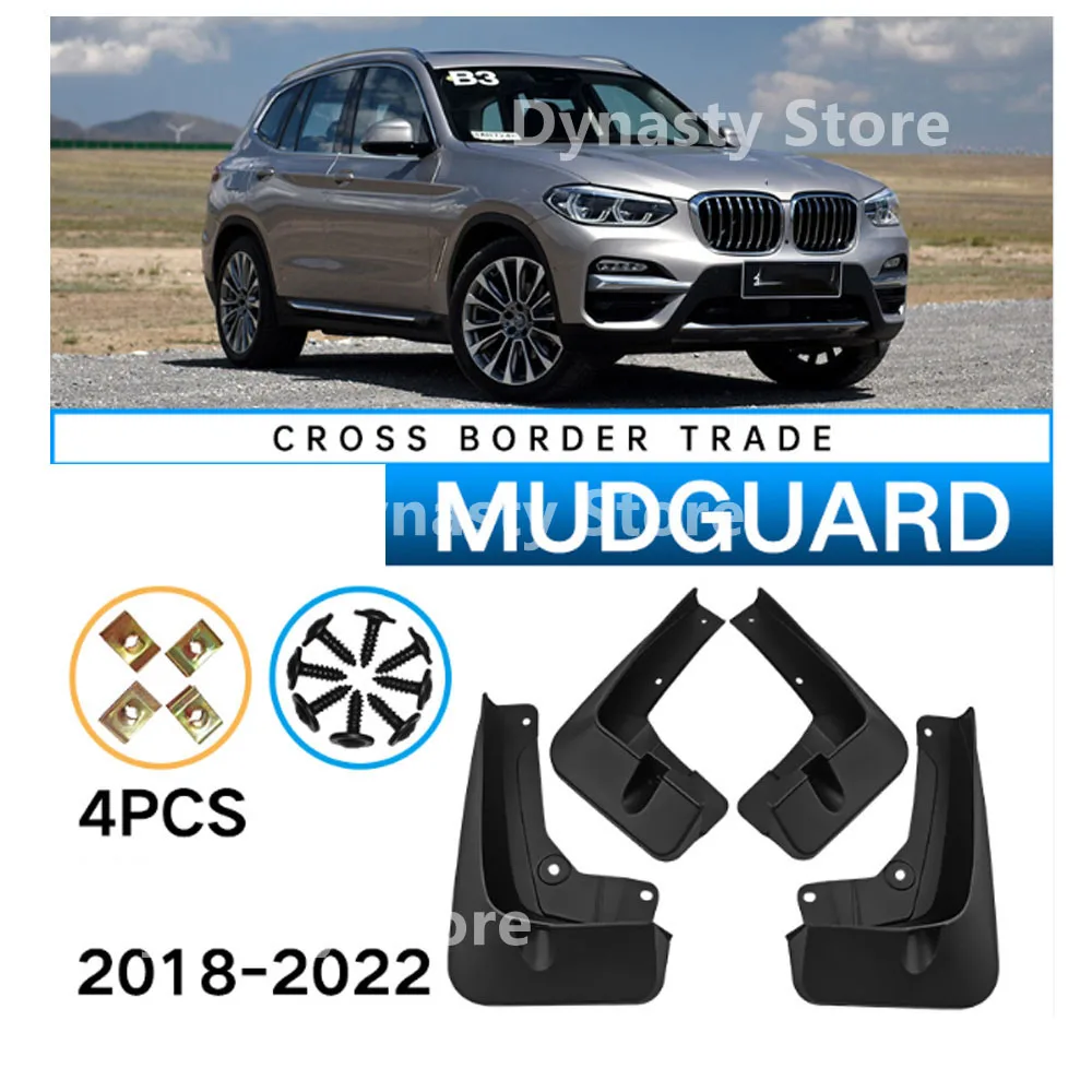 

Car Mudguards For BMW X3 2018-2022 ABS Mud Guards Fender Flare Mudflaps Exterior Parts Auto Accessories