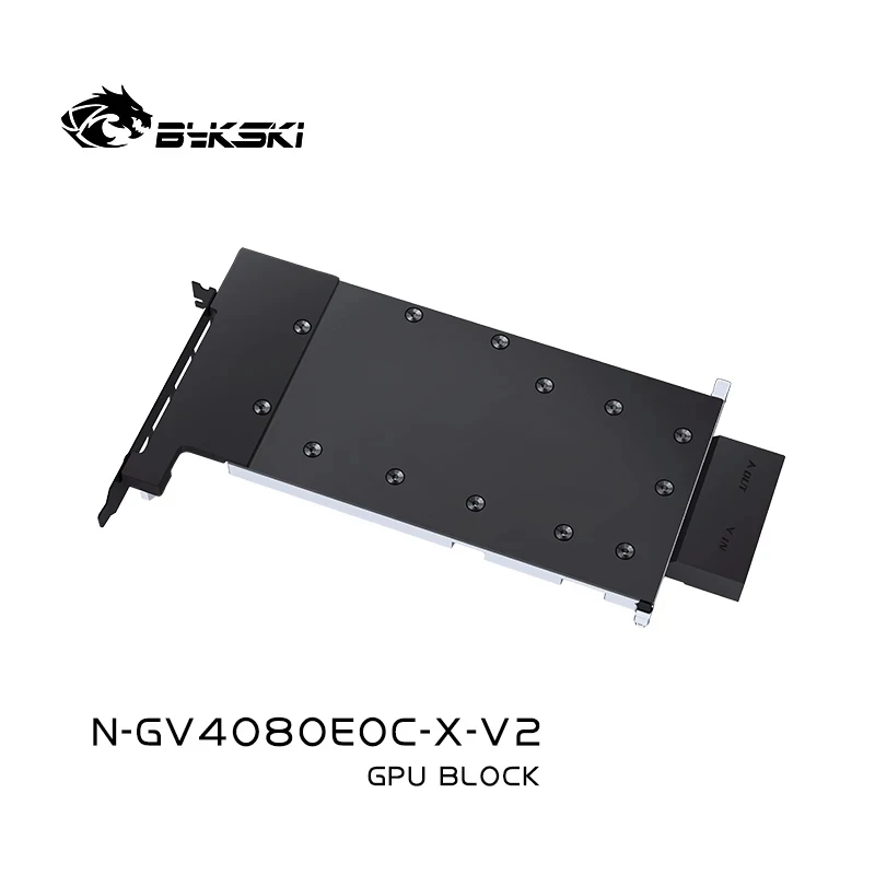 Imagem -05 - Bykski-gpu Refrigerador de Água para Gigabyte Geforce Rtx 4080 16g Águia Backplate Líquido Bloco N-gv4080eoc-x-v2