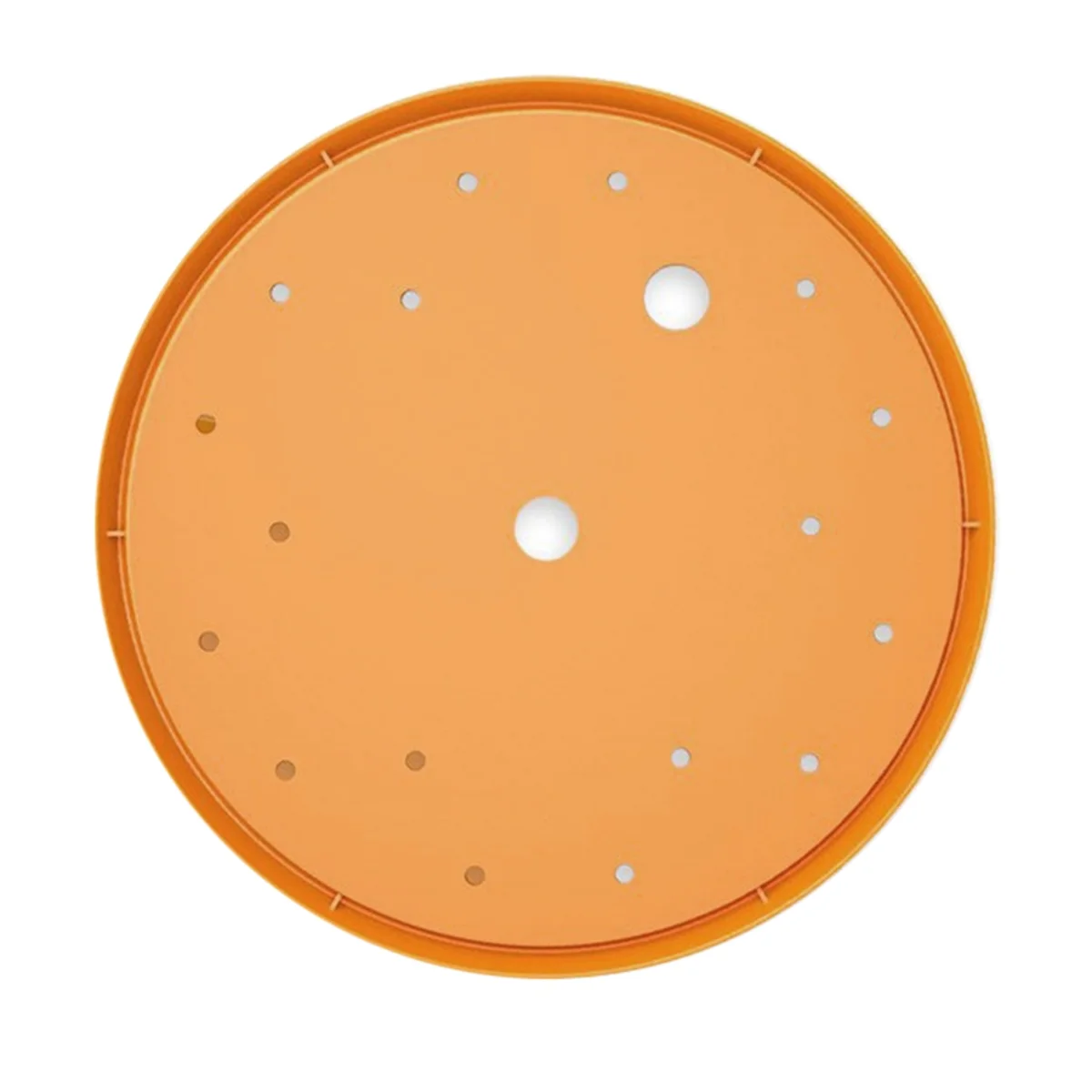 AT59 Round Planter Insert,13inch Orange Planter Insert, Plastic Disk with Drainage Holes for Place Inside Planter