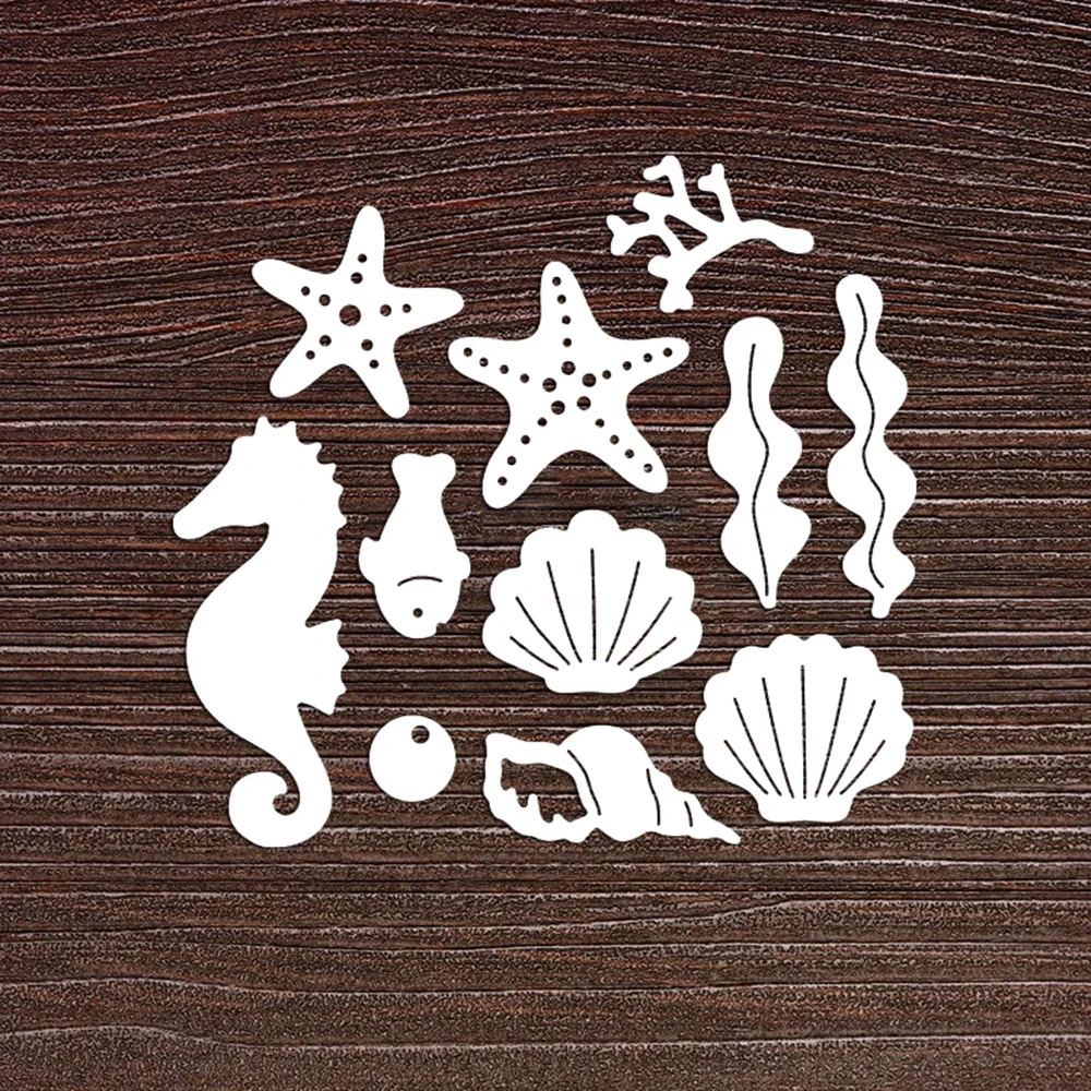 Lucky Goddess Metal Cutting Dies Underwater World Diy Scrapbooking Photo Album Decorative Embossing Paper Card Crafts