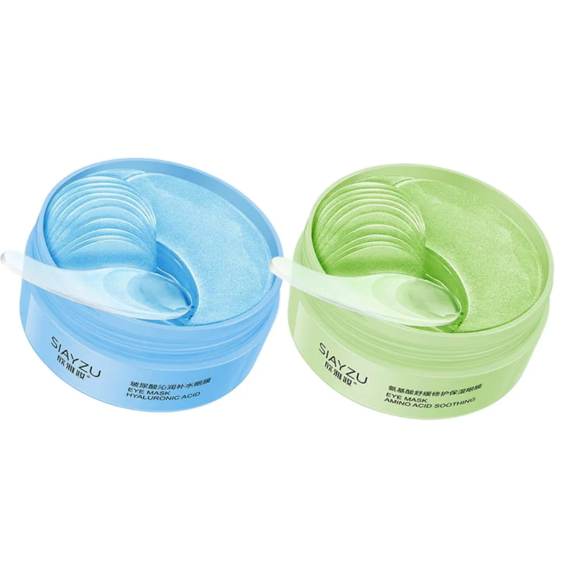 60pcs Hyaluronzuur Kristal Collageen Oogmasker Anti Donkere Kringen Verwijderen Oogzakken Hydraterende Verstevigende Ooglapjes Huidverzorging
