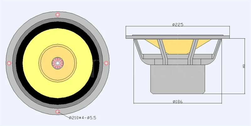 LS-05 Fast-8 8 بوصة مكبر صوت HiFi كامل المدى وحدة مكبر صوت كاملة المدى 50-80 وات 8 أوم /LII AUDIO FAST-8/ موسيقى -8 1 زوج #4