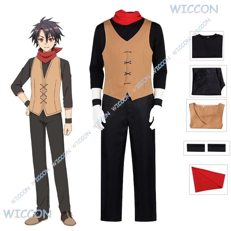 

Anime My Unique Skill Makes Me OP Even At Level 1 Cosplay Haruki Segawa Cosplay Costume Top Pants Men Halloween Roleplay Clothes