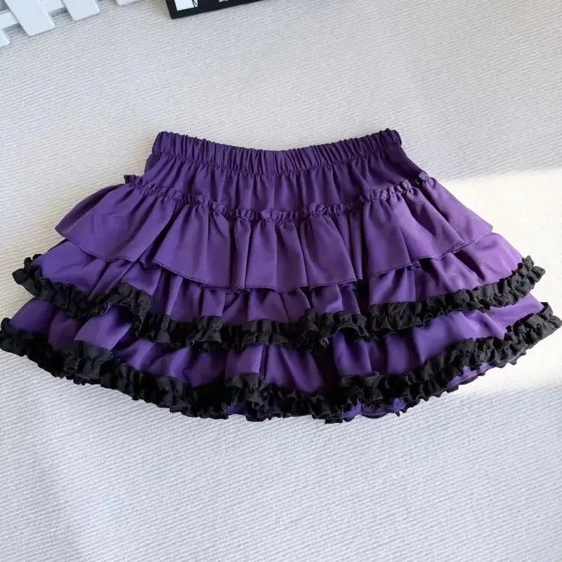 2025 New Y2K Spicy Girl Subculture Punk Girl Anti exposure Half length Skirt Harajuku Style Trend Pumpkin Cake Puff Short Skirts