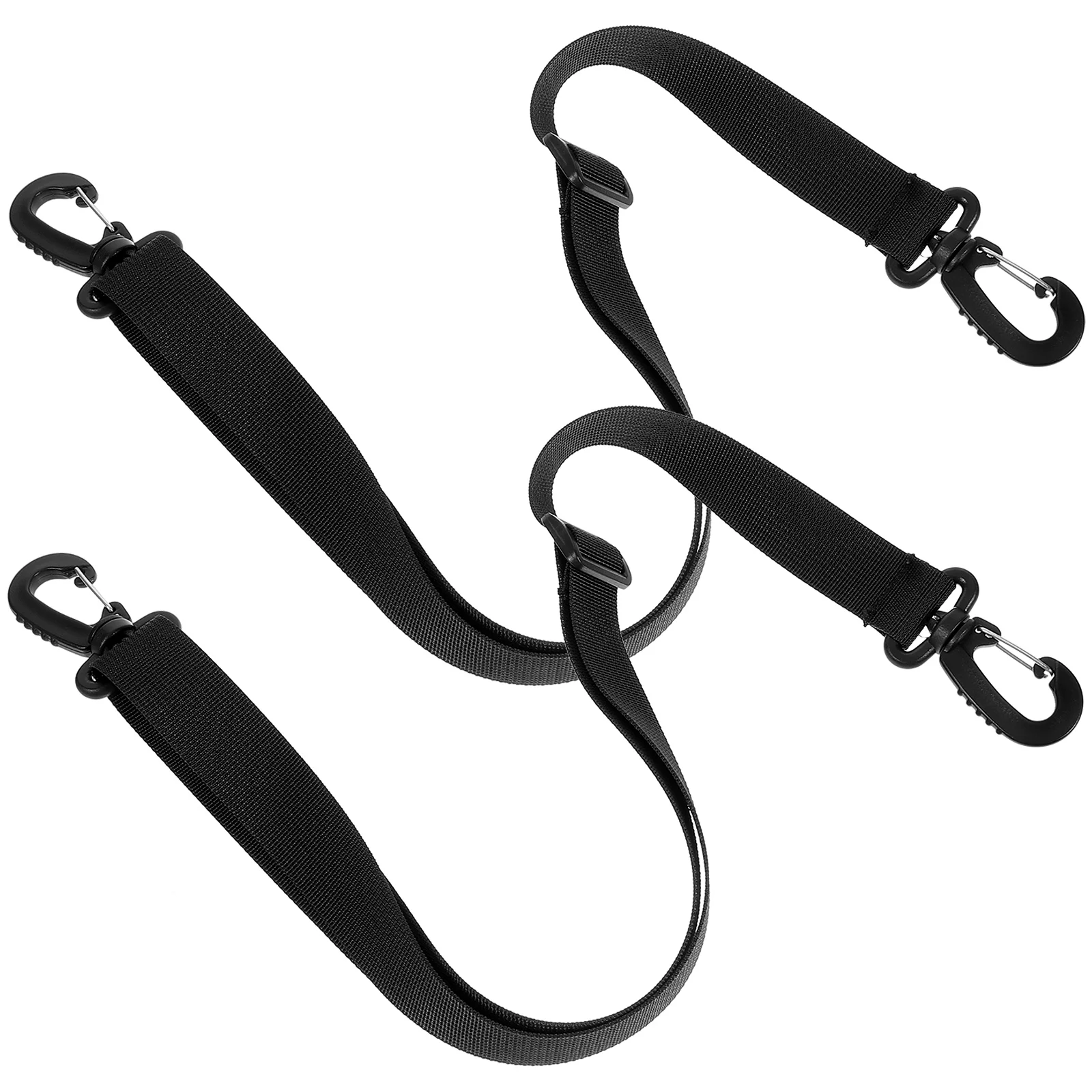 

2pcs Ski Straps 2.5CM Black Adjustable Wear-Resistant Skates Leash Carrying Shoulder Bands Skates Roller Skate Leash Accessories