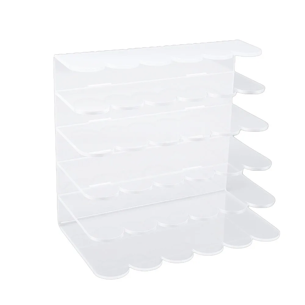 Premium Transparent Mail Organizer Acrylic 17.4 x 16.6 x 10.4cm File Holder Letter Sorter For Home