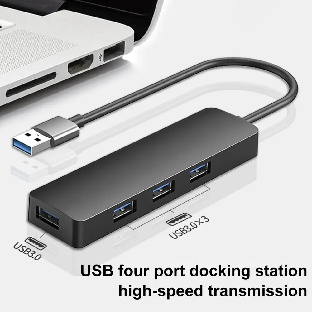 

Usb Hub with 4 Usb3.0 Ports Easy Setup with This Driver-free Usb Hub Ultra-slim 4-port Usb3.0 Hub High-speed Data for Laptop