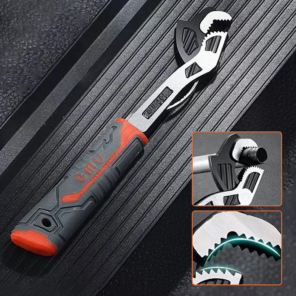 Universal Multifunctional Self-Locking Pipe Wrench Adjustable Open industrial Grade Wrench Hardware Grip Hand Tools