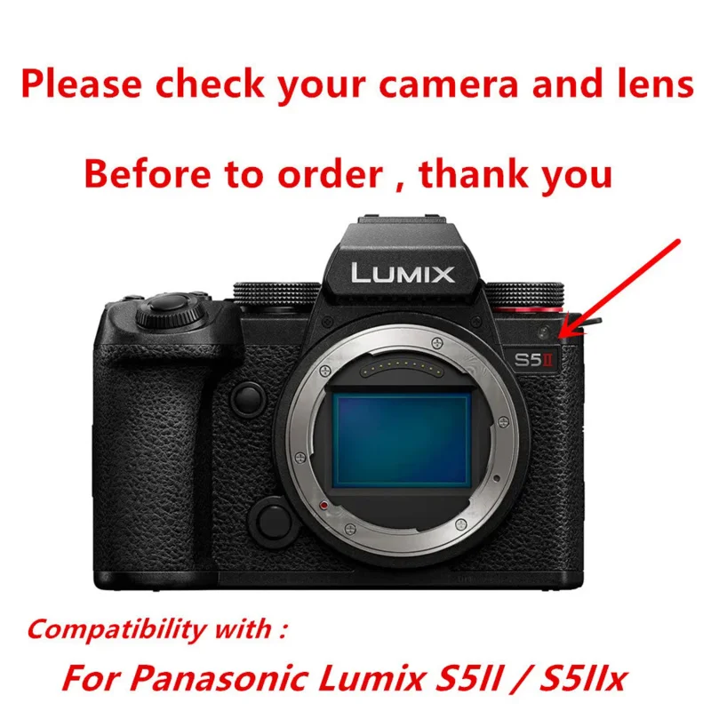 Dla LUMIX S5 II IIx S5II S5IIx Silikonowy pokrowiec ochronny na aparat Torba na aparat Antypoślizgowa konstrukcja teksturowana