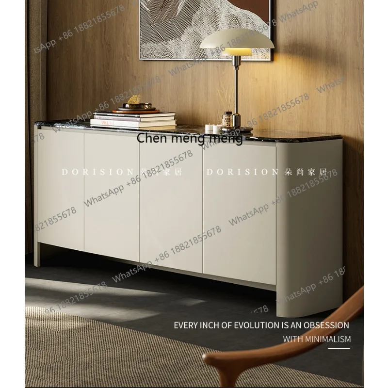 

Italian light luxury dining side cabinet modern simple shoe cabinet living room wall storage cabinet