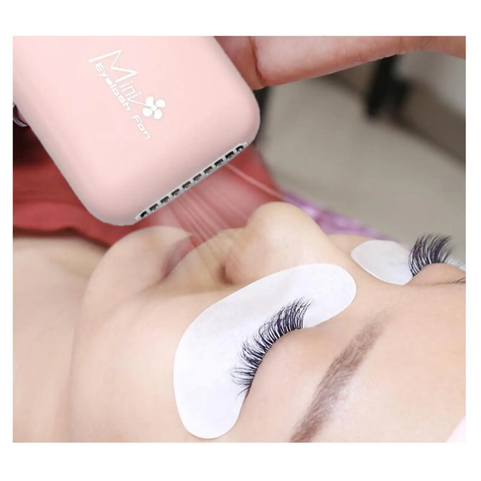 Portable Eyelash Glue Dryer Fan Rechargeable Mini USB Cooling Blower for Lash Extension Handheld False Lash Drying Tool for Desk