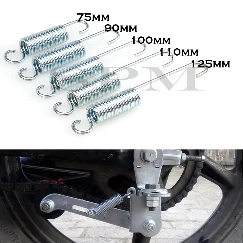 1Pcs 75MM 90MM 100MM 110MM 125MM Length Bracket Support Feet Side Foot Frame Spring For Motorcycle Dirt Pit Bike