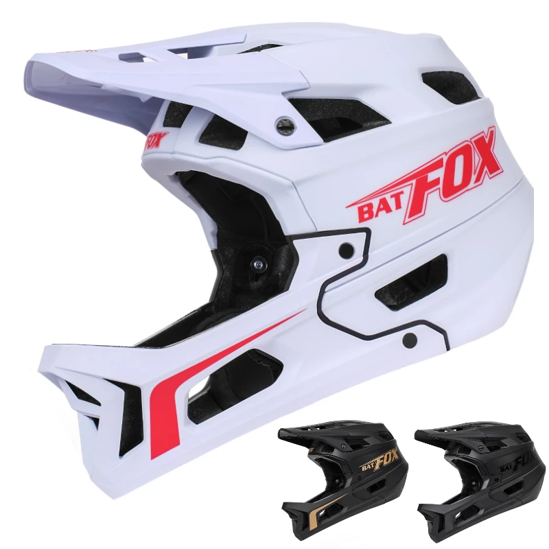 

Шлем велосипедный BATFOX, горный шлем на все лицо, для езды на горном и внедорожном велосипеде, занятия спортом на открытом воздухе