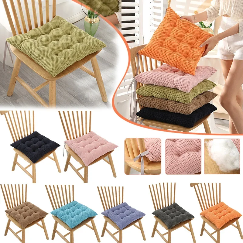 Thickened Square Cushions Pearl Cotton Chair Cushion/Office Chair Protective Mat Cartoon Seat Pad Chair Cushion Backrest Pillow