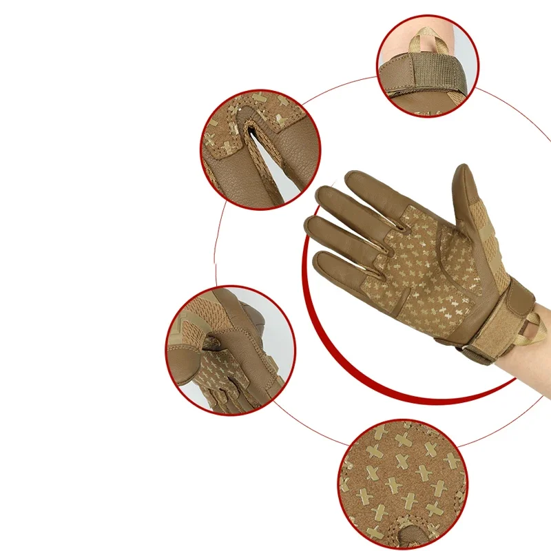 قفازات تكتيكية Airsoft قفازات الرماية في الهواء الطلق واقية النساء الرجال المشي لمسافات طويلة شاشة تعمل باللمس قفازات كاملة الأصابع والعتاد