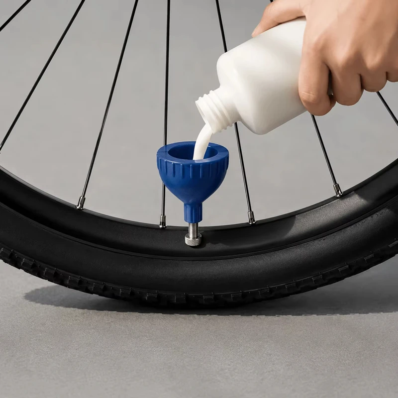 3D-Trichter-Reifenventil-Fülltrichter für Fahrradreifen, Luftdüsen-Füllwerkzeug, schlauchloses Fahrrad-Aufpumpzubehör – Detail 1