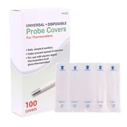 100 Cái Đầu dò nhiệt kế kỹ thuật số dùng một lần Bao gồm tay áo cho miệng trực tràng nách
