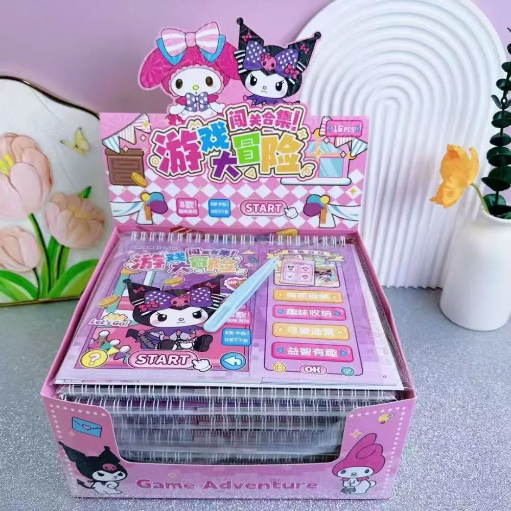 

Новое издание 2026: Книга-стикербук Sanrio Adventure Game для детей – 3D-книга для творчества без вырезания, для снятия стресса, с веселыми головоломками и переодеваниями