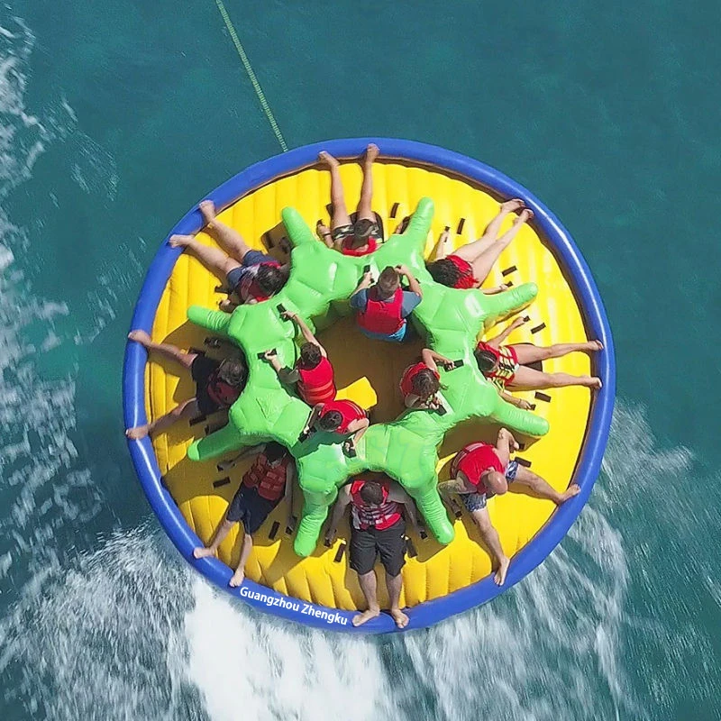 Inflatable Octopus Rotating Toy Octopus UFO Water Inflatable Rotate Disco Boat Towable Tube for Boating